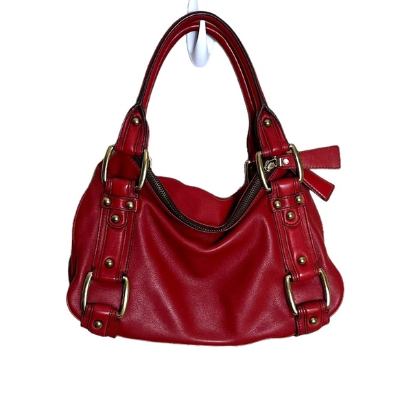 Banana Republic Bags Banana Republic Red Leather Double Strap